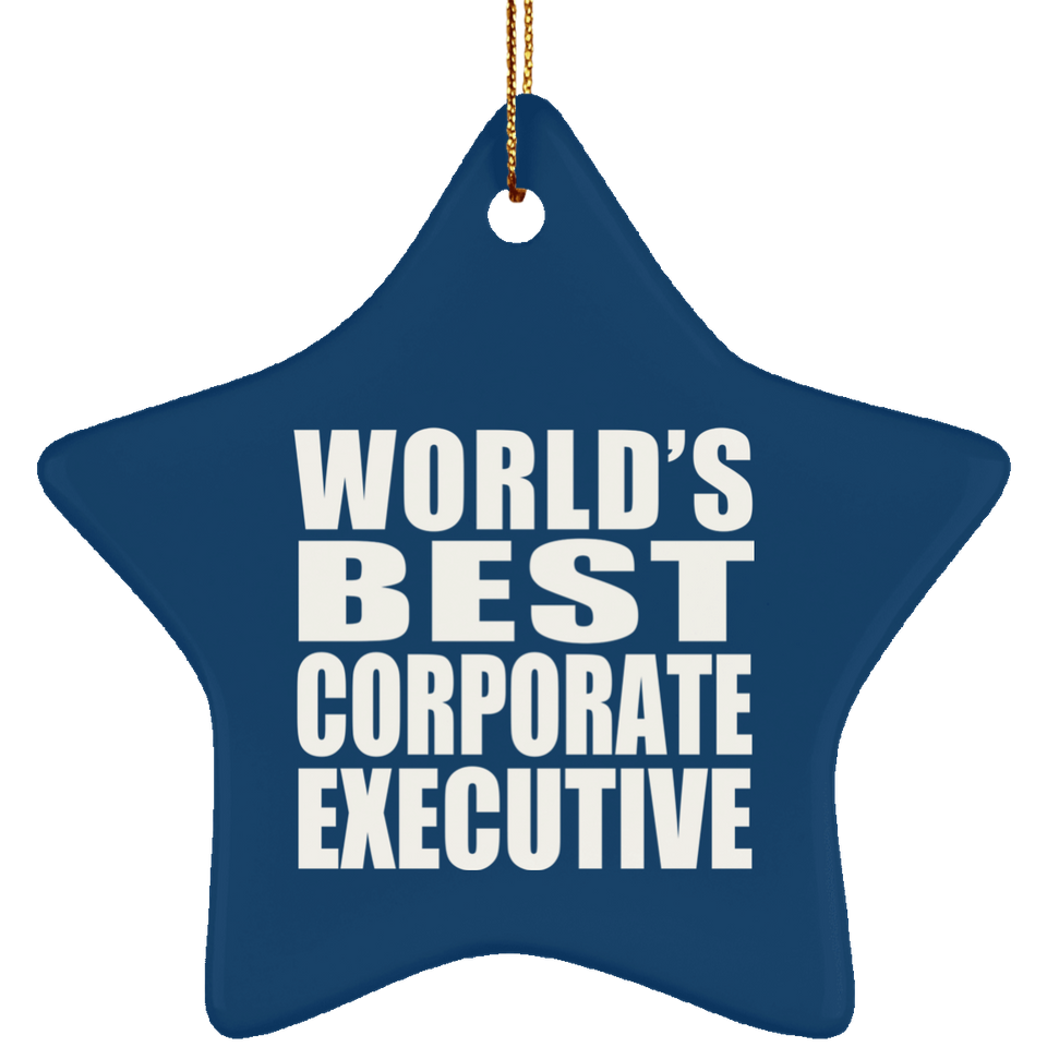 World's Best Corporate Executive - Star Ornament