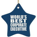 World's Best Corporate Executive - Star Ornament