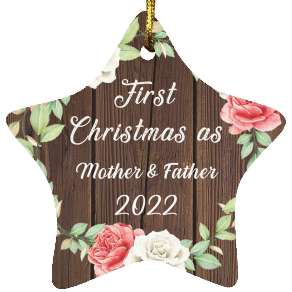 First Christmas As Mother & Father 2022 - Star Ornament A