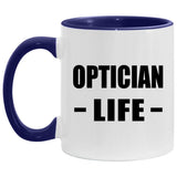 Optician Life - 11oz Accent Mug Purple