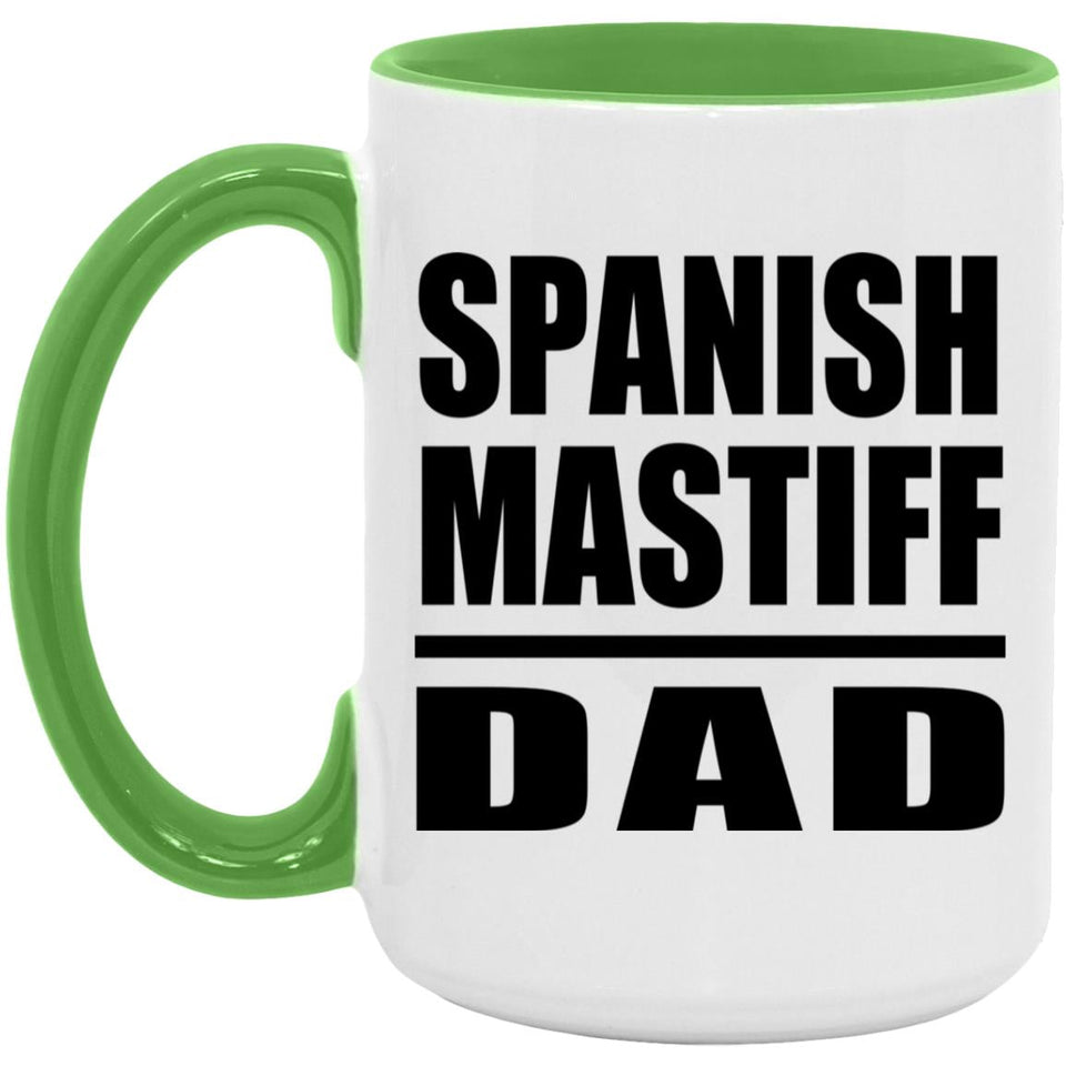 Spanish Mastiff Dad - 15oz Accent Mug Green
