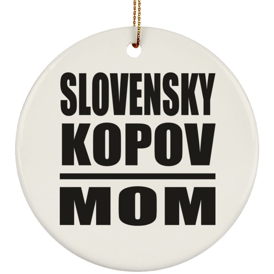 Slovensky Kopov Mom - Circle Ornament