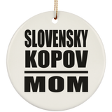Slovensky Kopov Mom - Circle Ornament
