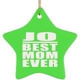 Jo Best Mom Ever - Star Ornament