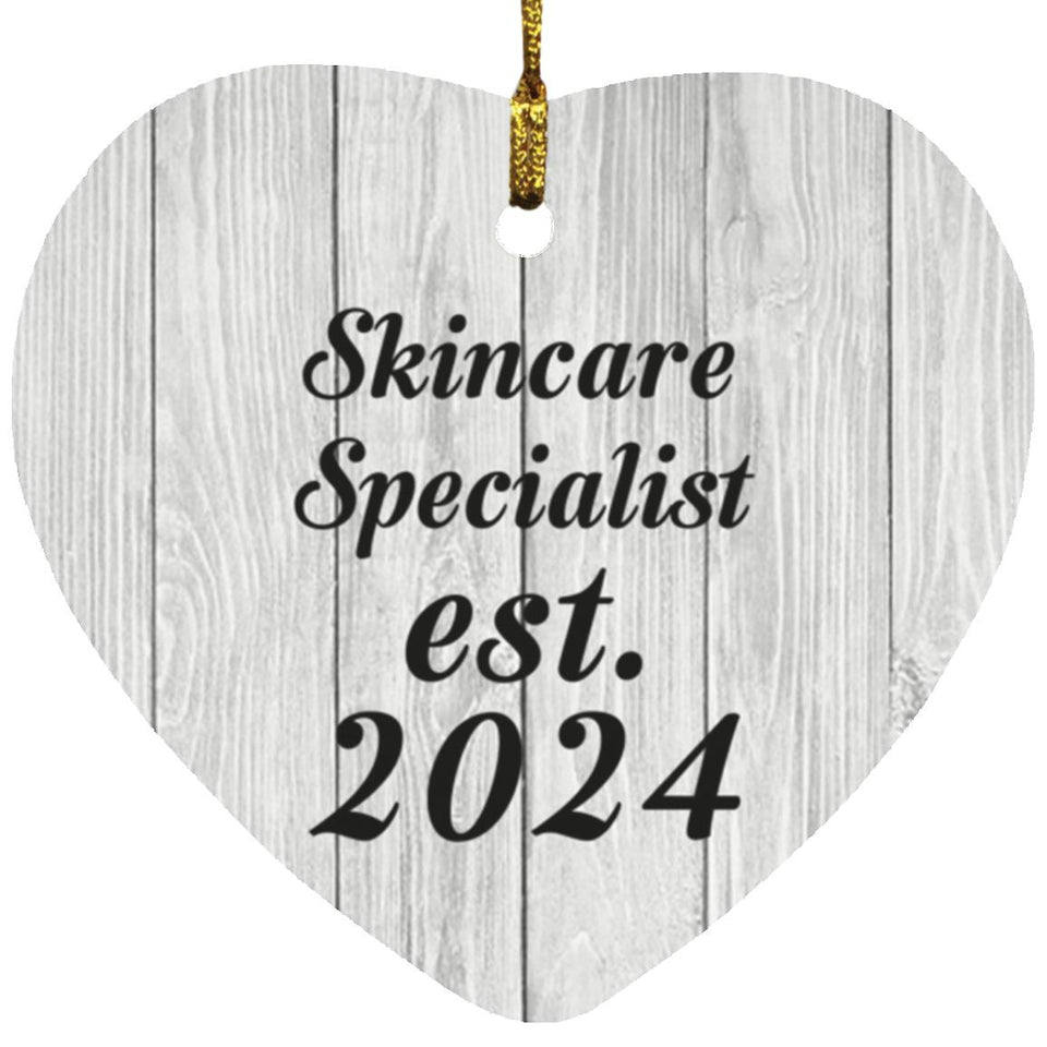 Skincare Specialist Established Est. 2024 - Heart Ornament F