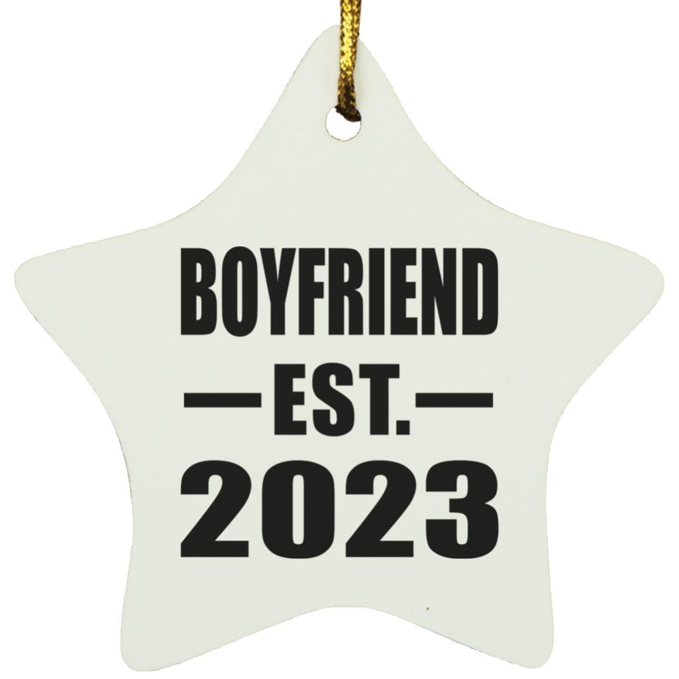Boyfriend Established EST. 2023 - Star Ornament