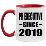 Pr Executive Since 2019 - 11oz Accent Mug Red