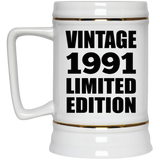 33rd Birthday Vintage 1991 Limited Edition - Beer Stein