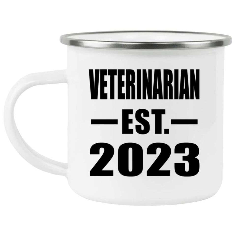 Veterinarian Established EST. 2023 - 12oz Camping Mug