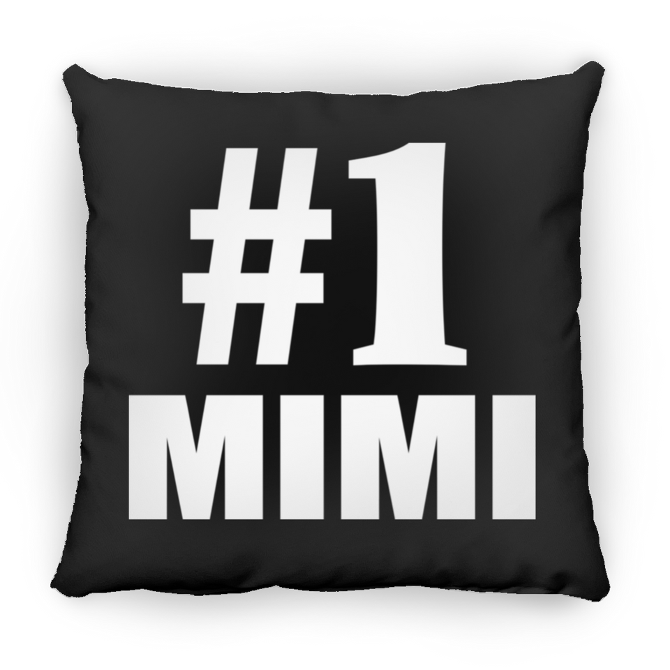 Number One #1 Mimi - Throw Pillow Black