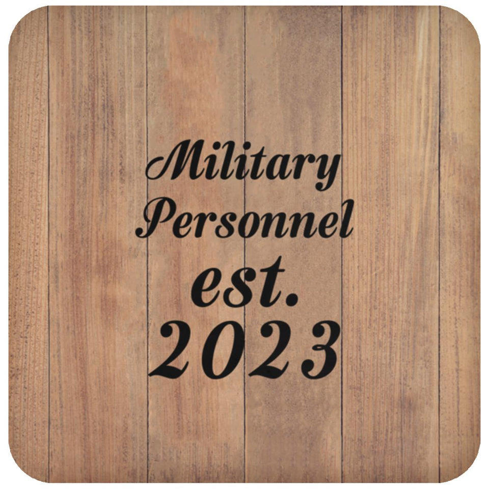 Military Personnel Established Est. 2023 - Drink Coaster C