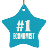 Number One #1 Economist - Star Ornament