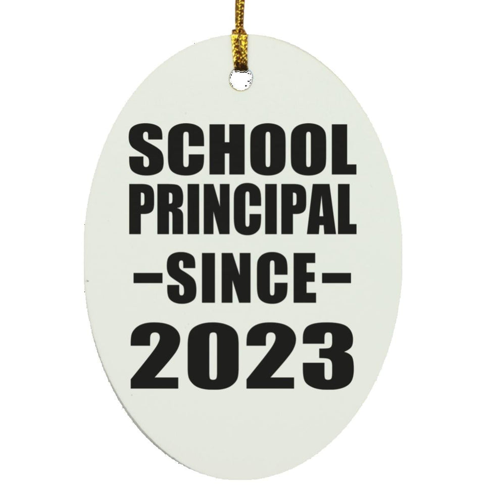 School Principal Since 2023 - Oval Ornament