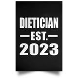 Dietician Established EST. 2023 - Poster Portrait