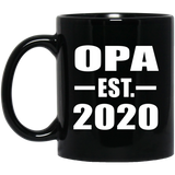 Opa Established EST. 2020 - 11oz Coffee Mug Black