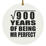 30th Anniversary Square Root of 900 Years of Mr Perfect - Circle Ornament