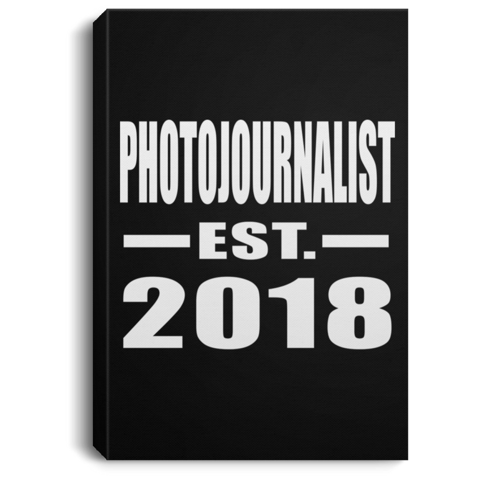 Photojournalist Established EST. 2018 - Canvas Portrait