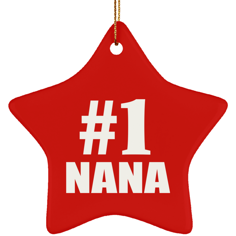 Number One #1 Nana - Star Ornament