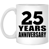 25th Anniversary 25 Years - 11 Oz Coffee Mug