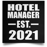 Hotel Manager Established EST. 2021 - Poster Square