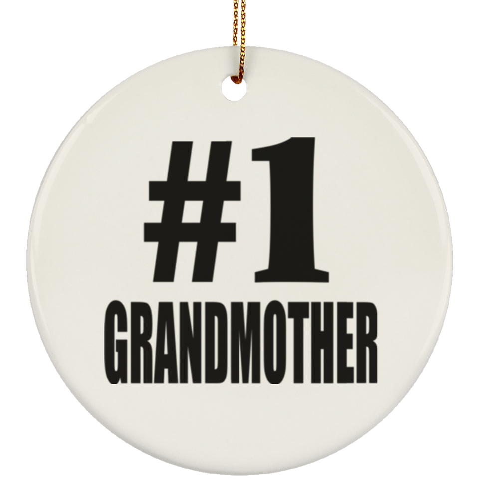 Number One #1 Grandmother - Circle Ornament