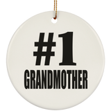 Number One #1 Grandmother - Circle Ornament
