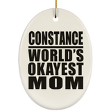 Constance World's Okayest Mom - Oval Ornament