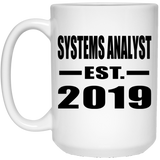Systems Analyst Established EST. 2019 - 15oz Coffee Mug