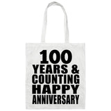Happy 100th Anniversary 100 Years & Counting - Tote Bag White