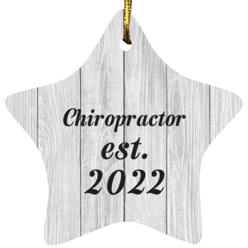 Chiropractor Established Est. 2022 - Star Ornament F