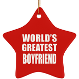 World's Greatest Boyfriend - Star Ornament