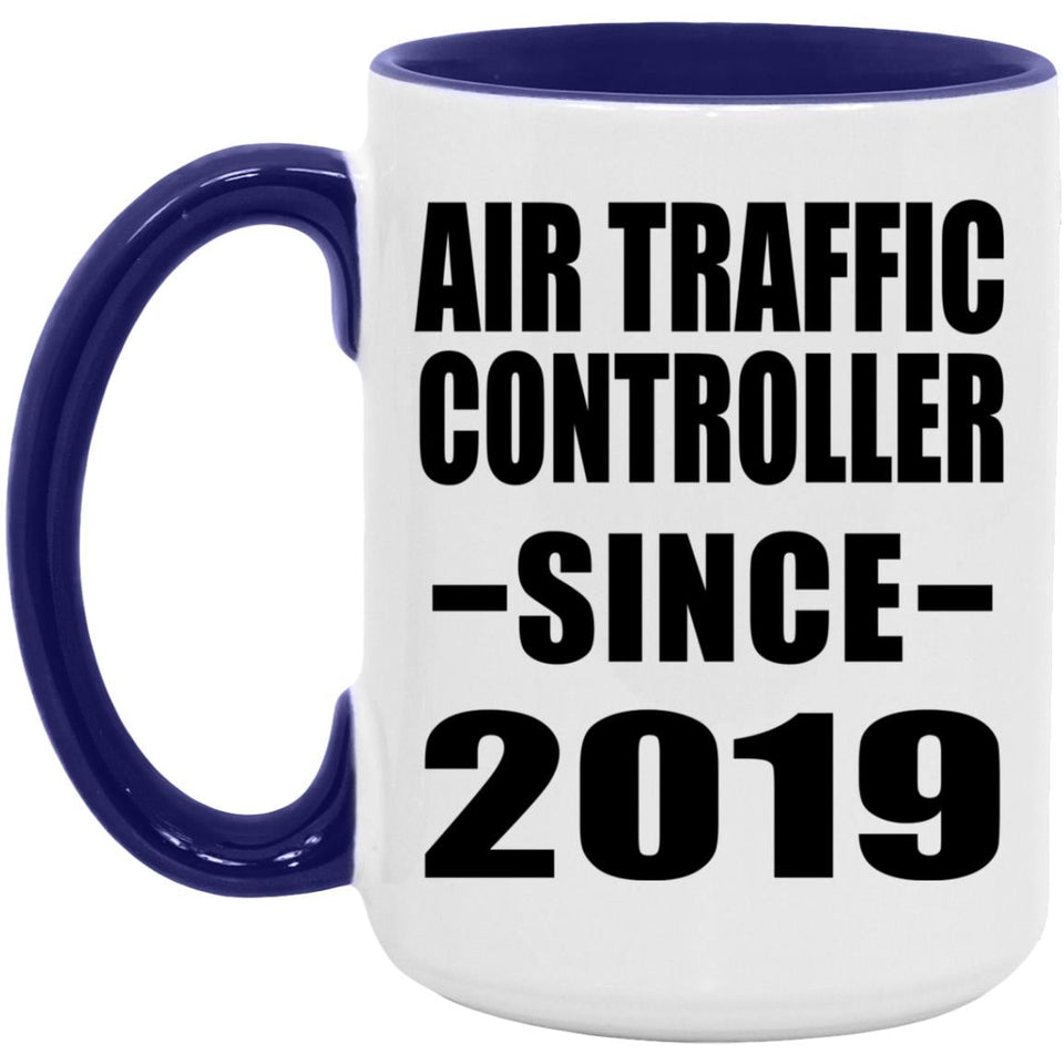 Air Traffic Controller Since 2019 - 15oz Accent Mug Purple
