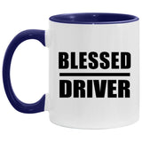 Blessed Driver - 11oz Accent Mug Purple