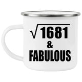41st Birthday Square Root of 1681 & Fabulous - 12oz Camping Mug