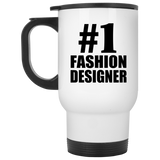 Number One #1 Fashion Designer - White Travel Mug