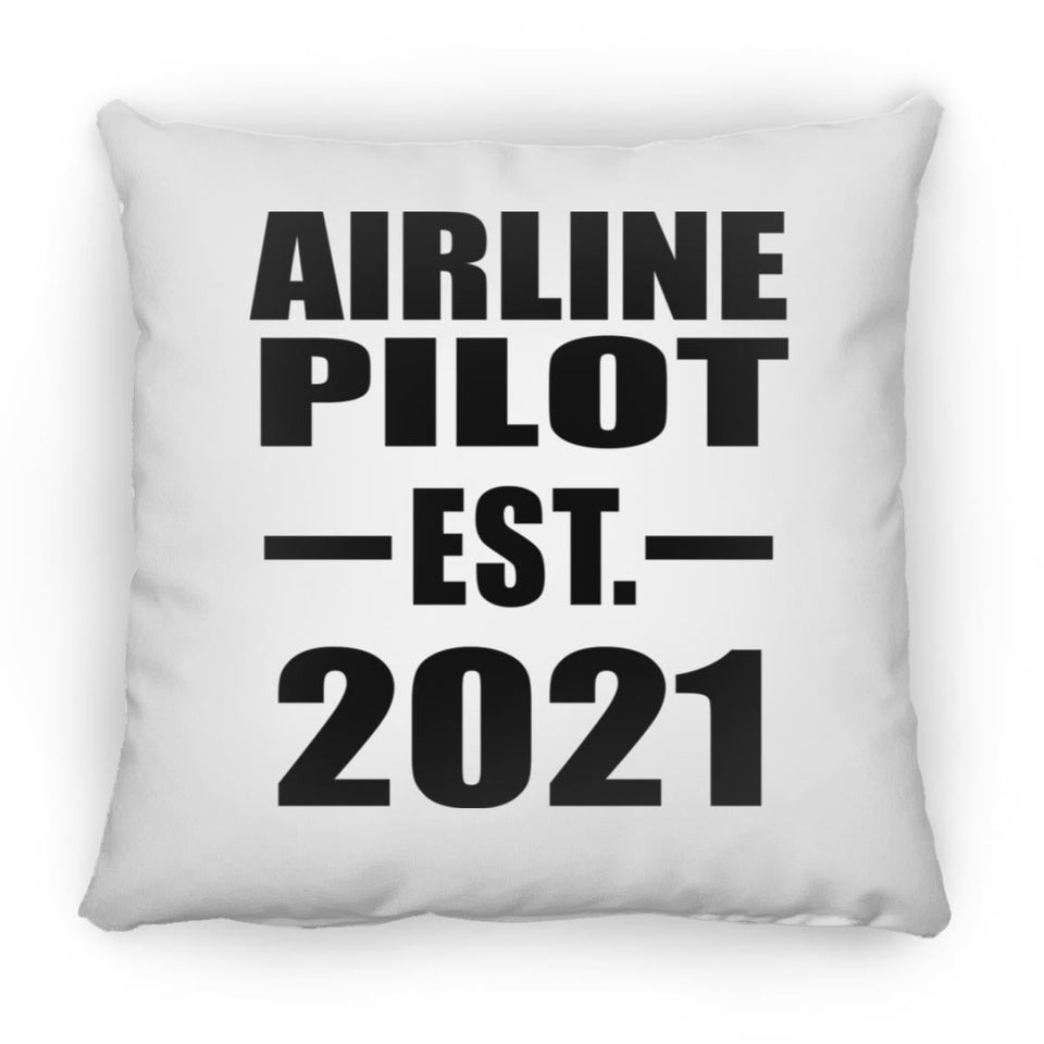 Airline Pilot Established EST. 2021 - Throw Pillow