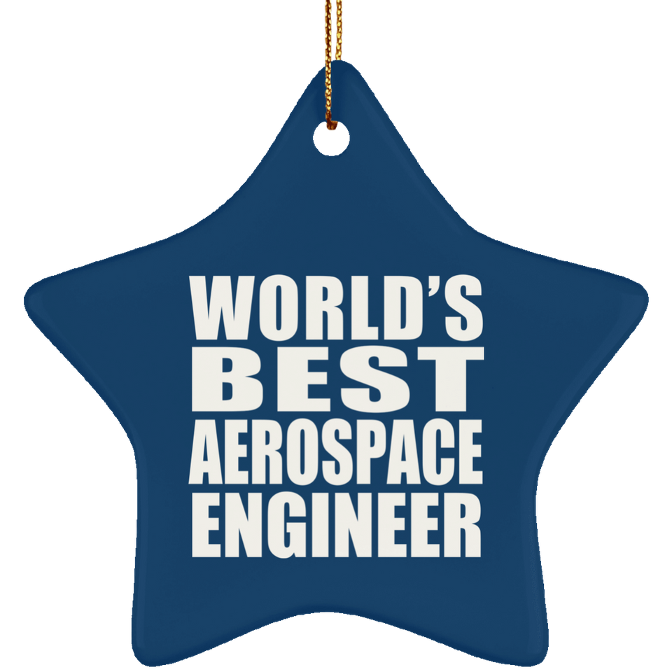 World's Best Aerospace Engineer - Star Ornament