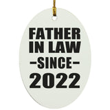 Father In Law Since 2022 - Oval Ornament