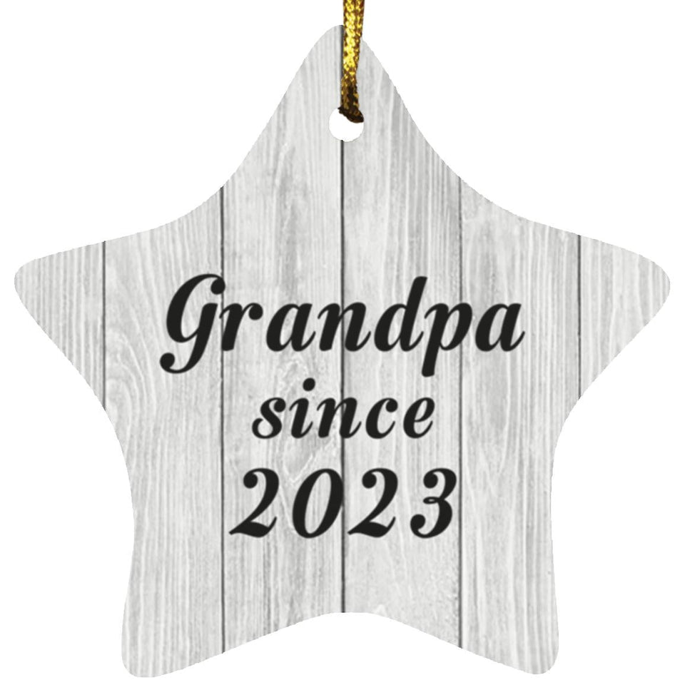 Grandpa Since 2023 - Star Ornament F