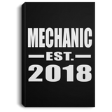 Mechanic Established EST. 2018 - Canvas Portrait