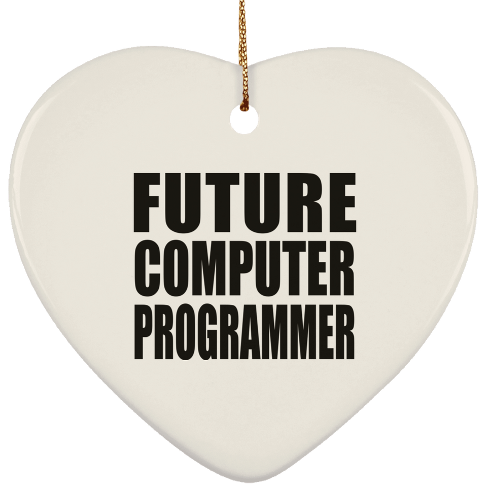 Future Computer Programmer - Heart Ornament