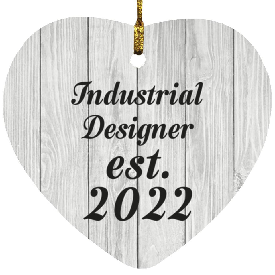 Industrial Designer Established Est. 2022 - Heart Ornament F