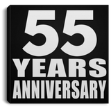 55th Anniversary 55 Years Anniversary - Canvas Square