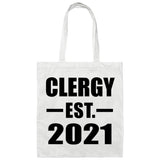 Clergy Established EST. 2021 - Tote Bag White