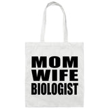 Mom Wife Biologist - Tote Bag White
