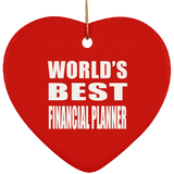 World's Best Financial Planner - Heart Ornament