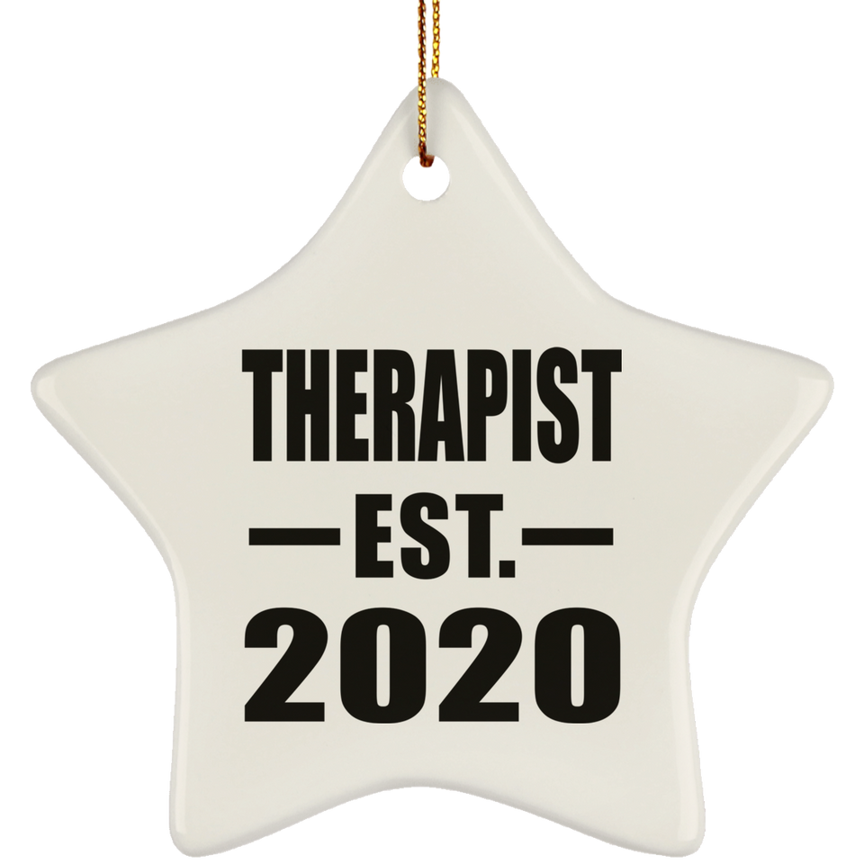Therapist Established EST. 2020 - Star Ornament