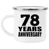 78th Anniversary 78 Years - 12oz Camping Mug