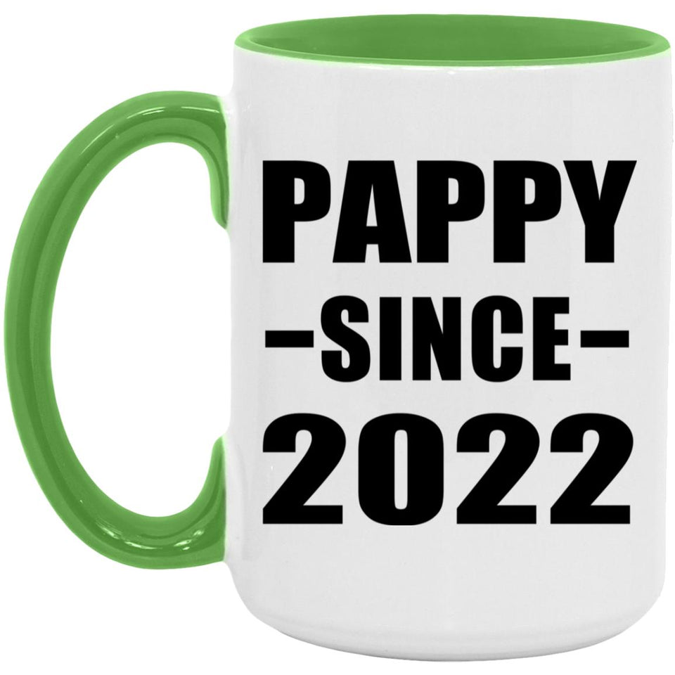 Pappy Since 2022 - 15oz Accent Mug Green