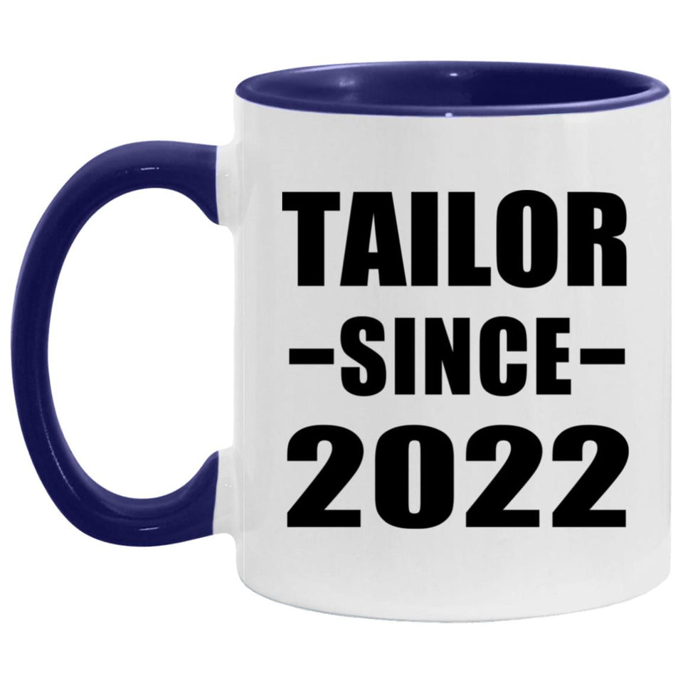 Tailor Since 2022 - 11oz Accent Mug Purple
